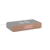 Budík Retro Flat LED Karlsson KA6039GY, 8cm